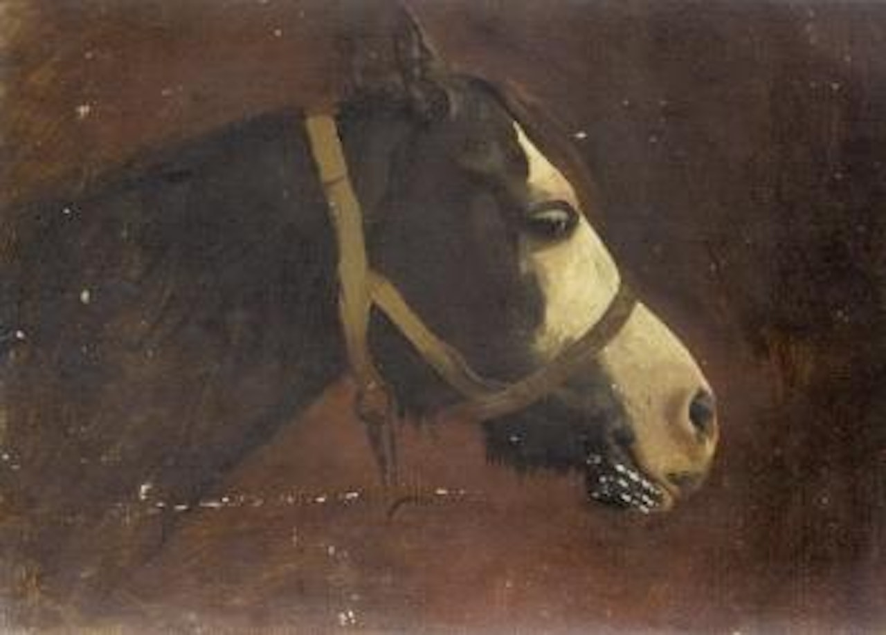 Tete de cheval en profil by Jean Léon Gérome