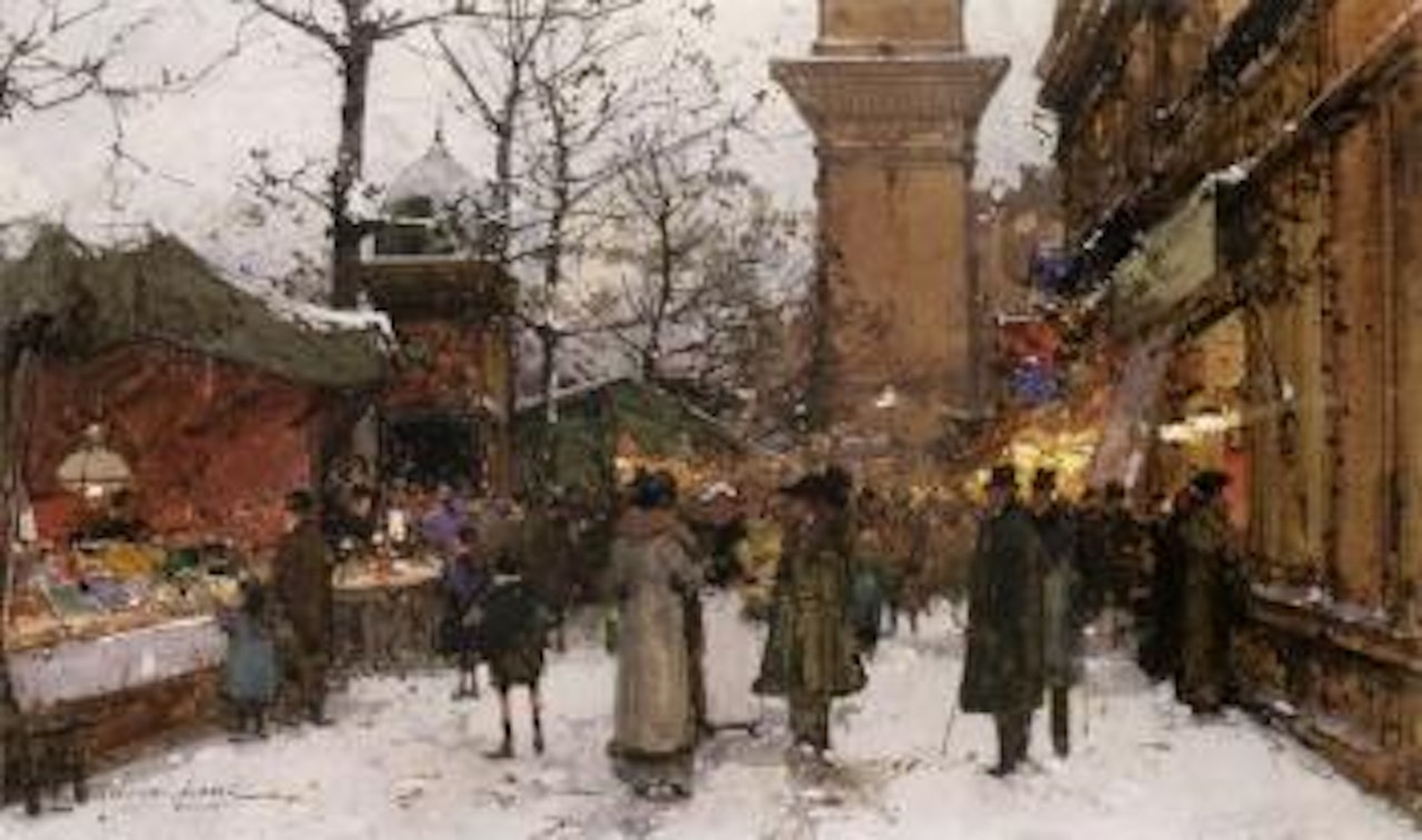 La Porte Saint-Denis by Eugene Galien-Laloue