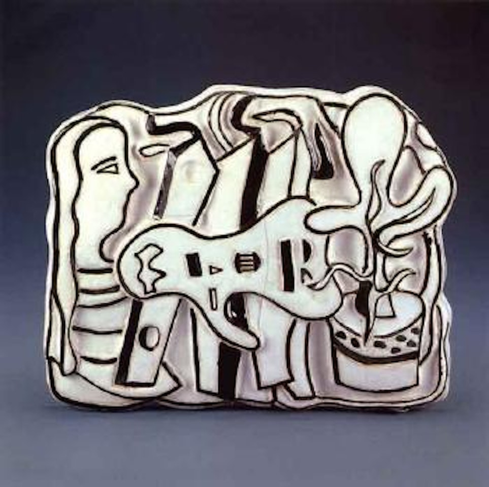 Composition au buste blanc et noir by Fernand Leger