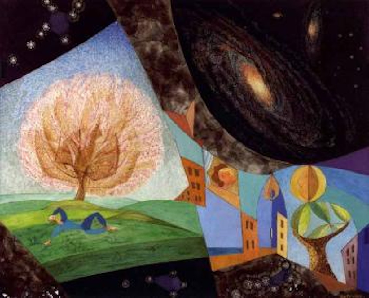 Serie des paysages cosmiques, le fil a plomb by Leopold Survage