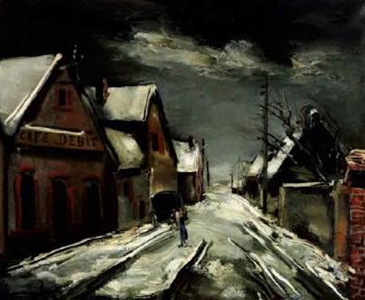 Rue de village sous la neige by Maurice de Vlaminck