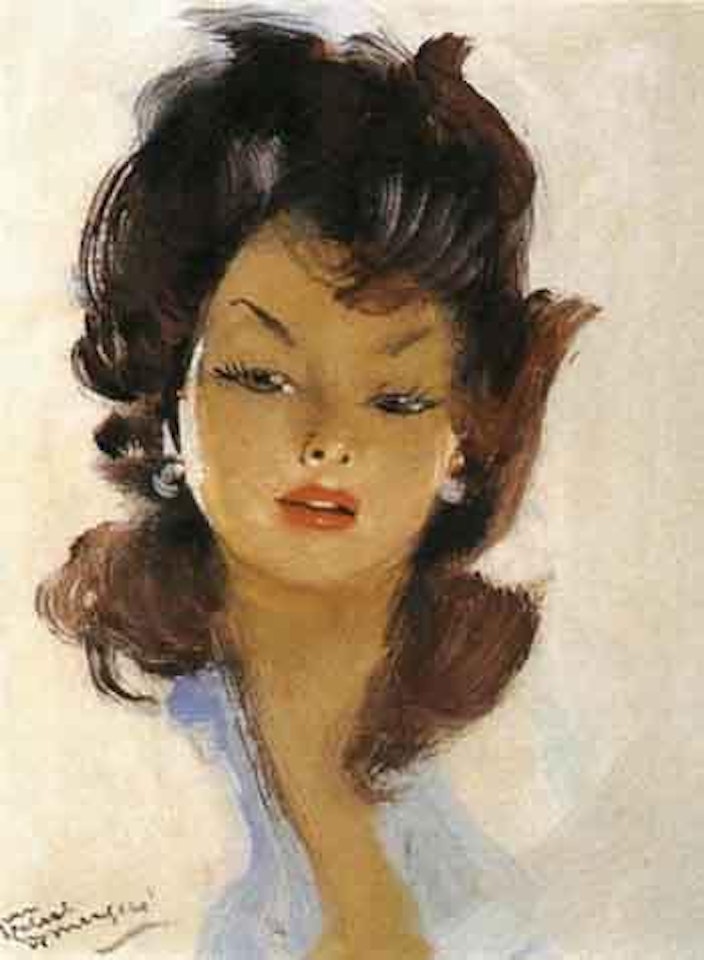 Portrait de Maussia by Jean Gabriel Domergue