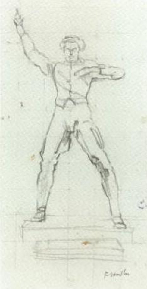 Figure study for unanimity by Ferdinand Hodler