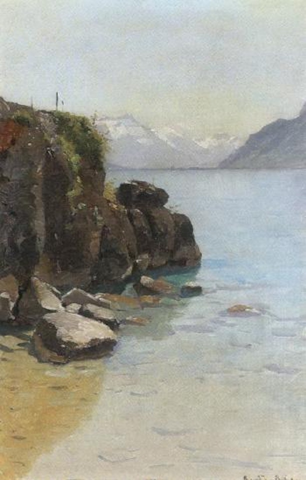 Rochers de Rivaz by François Bocion