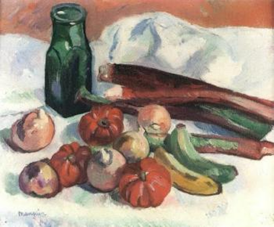 Nature morte a la rhubarbe by Henri Manguin