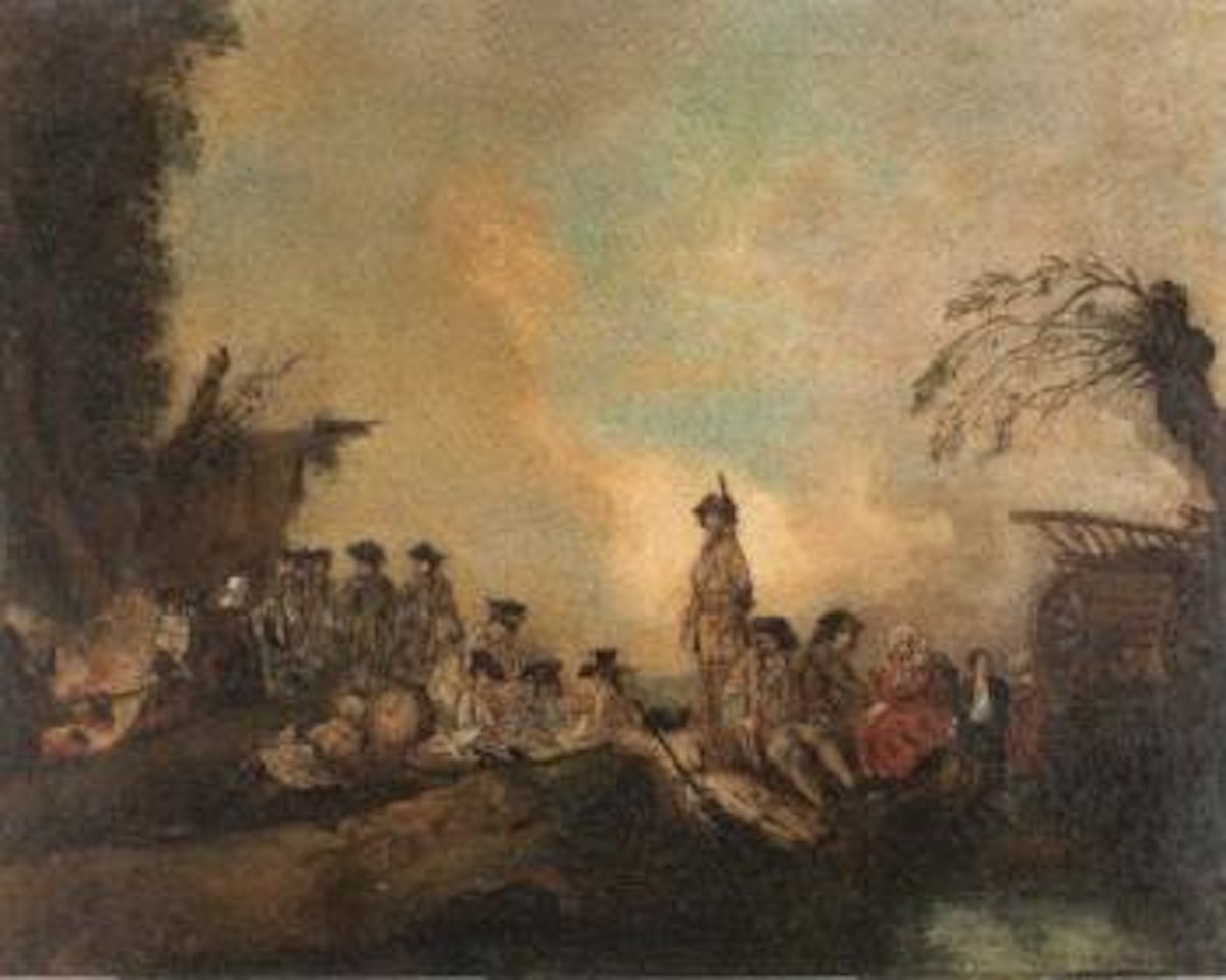 Soldiers resting by Jean-Antoine Watteau