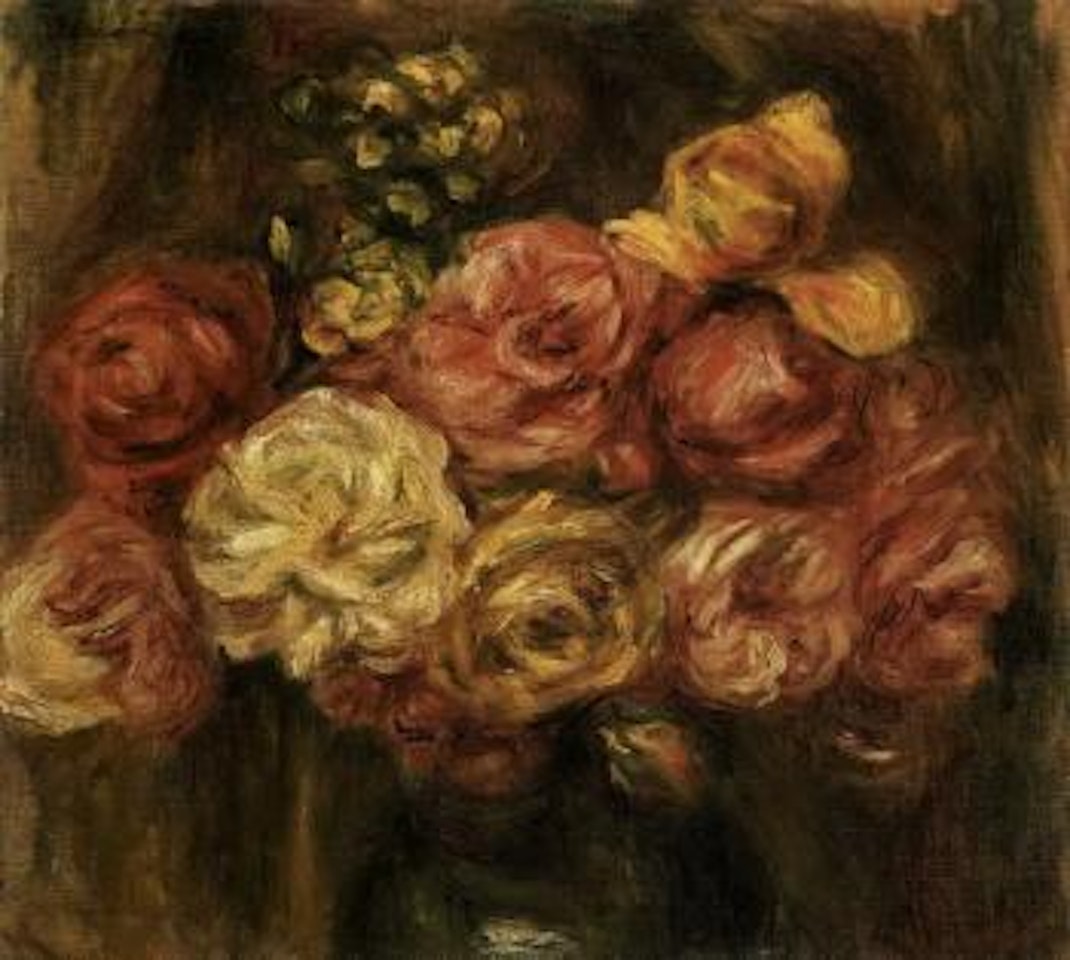 Bouquet de roses by Pierre-Auguste Renoir