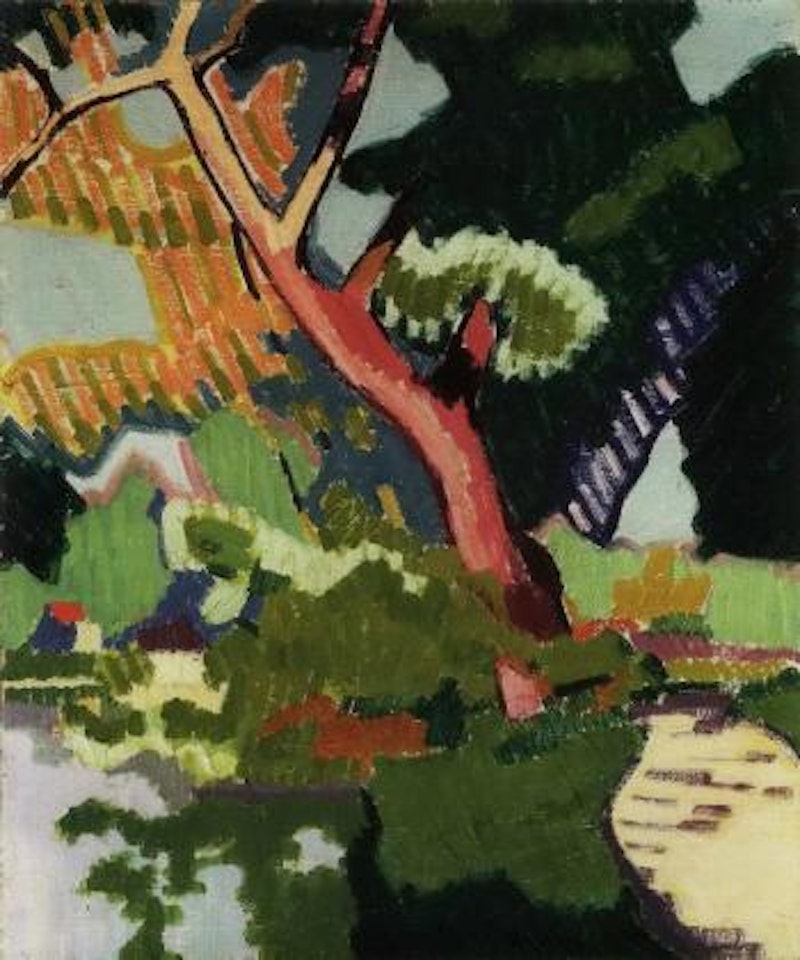 Paysage au cours d'eau by Auguste Herbin