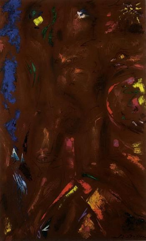 Il descend de la montagne by André Masson