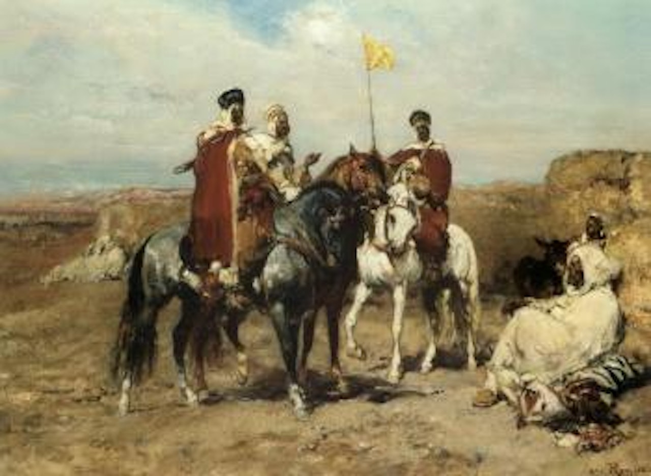 Desert meeting by Henri Émilien Rousseau
