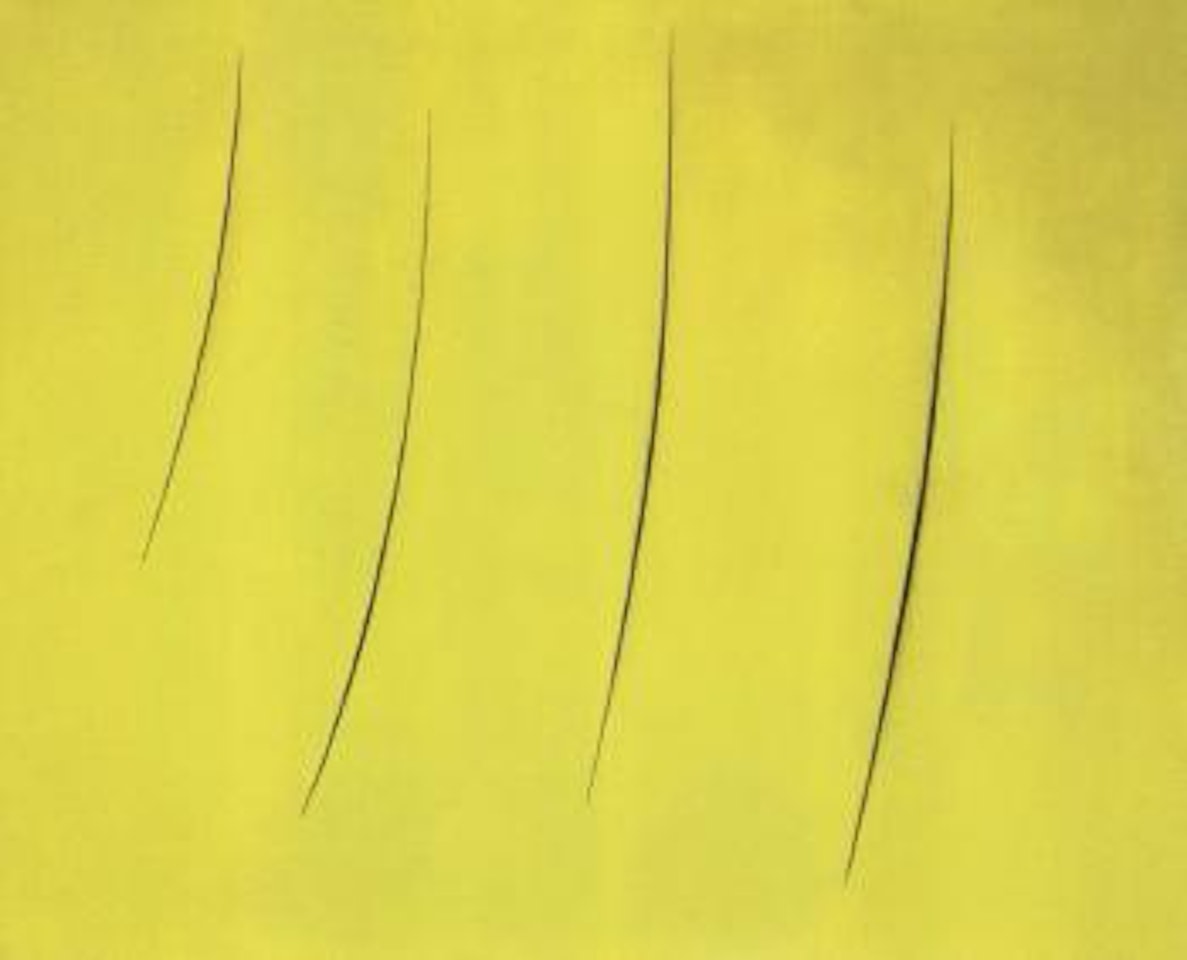 Concetto spaziale, attese by Lucio Fontana
