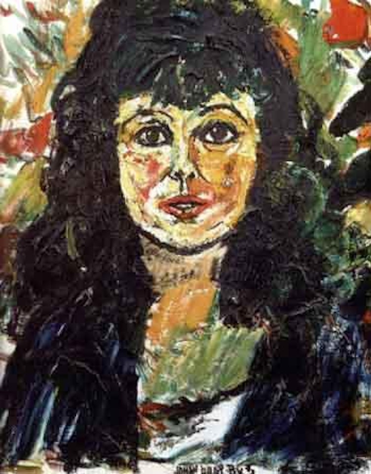 Portrait of Marie Helvin by John Bratby