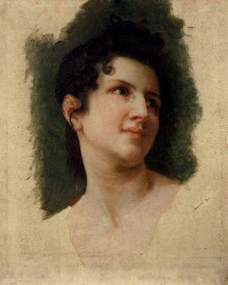 Etude de tete de femme brune by William-Adolphe Bouguereau