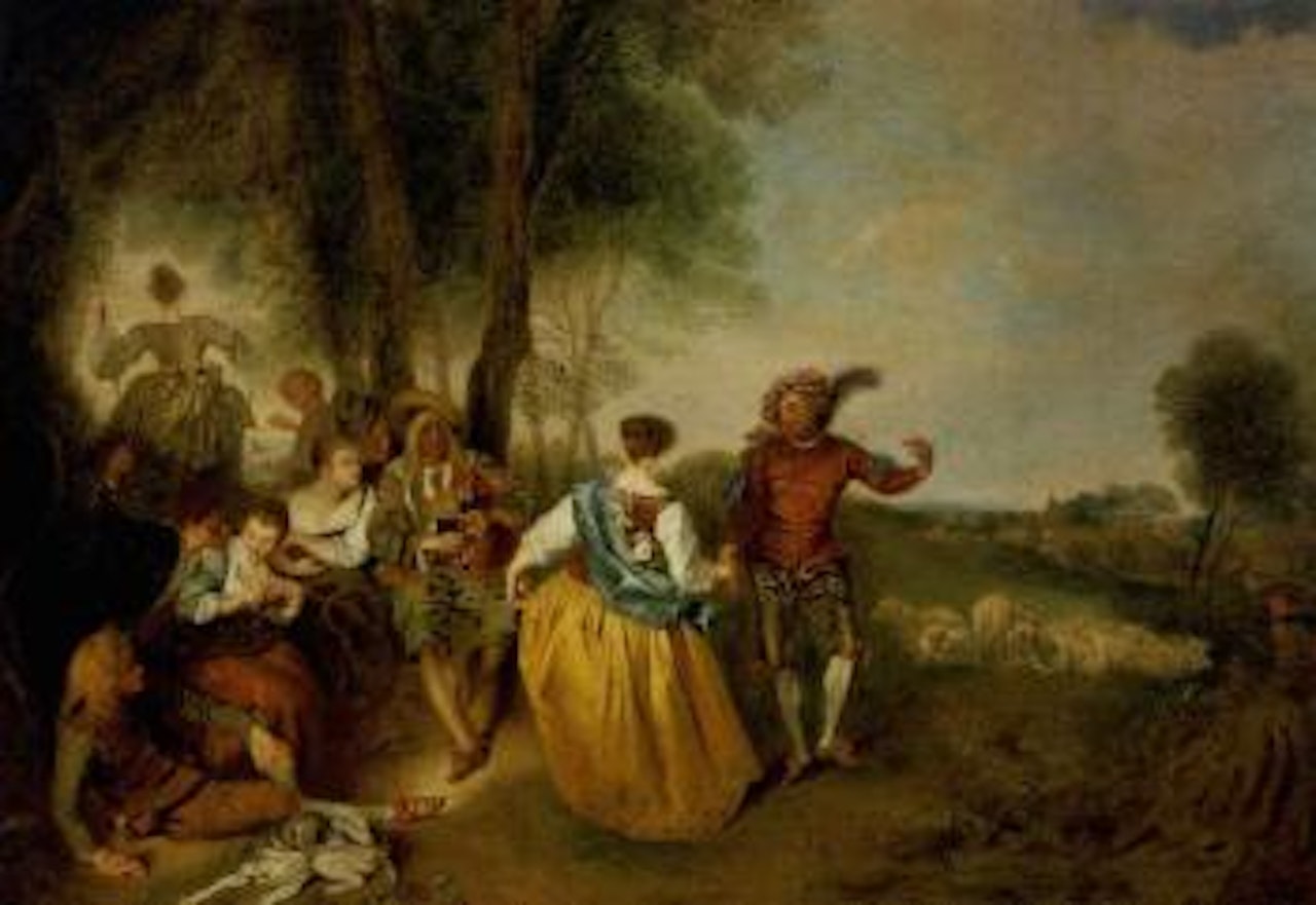Bergers by Jean-Antoine Watteau