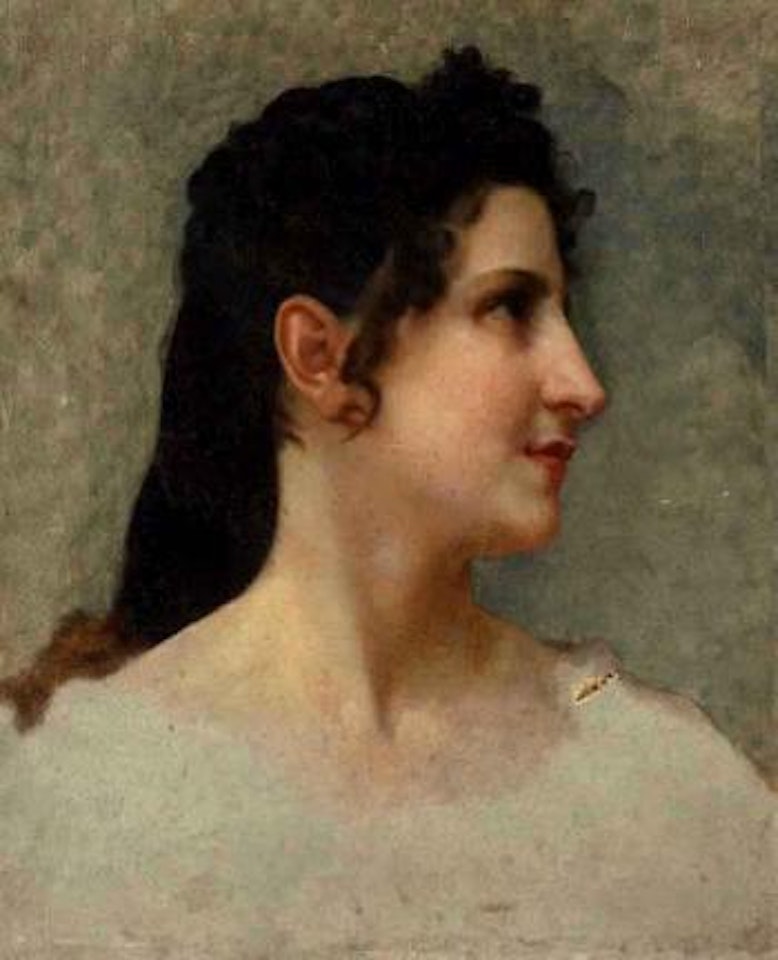 Etude de tete de femme brune by William-Adolphe Bouguereau
