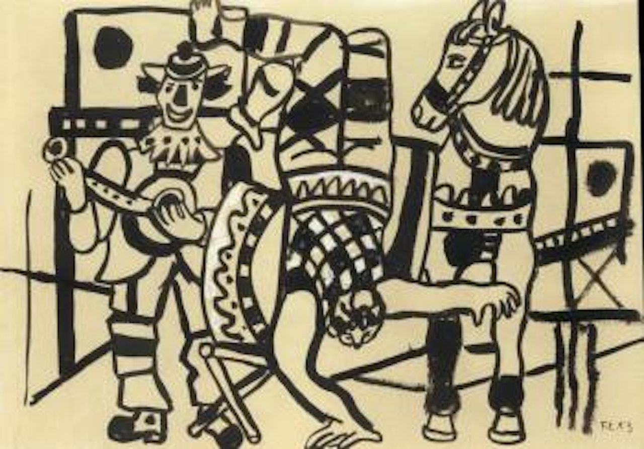 Acrobate et cheval by Fernand Leger