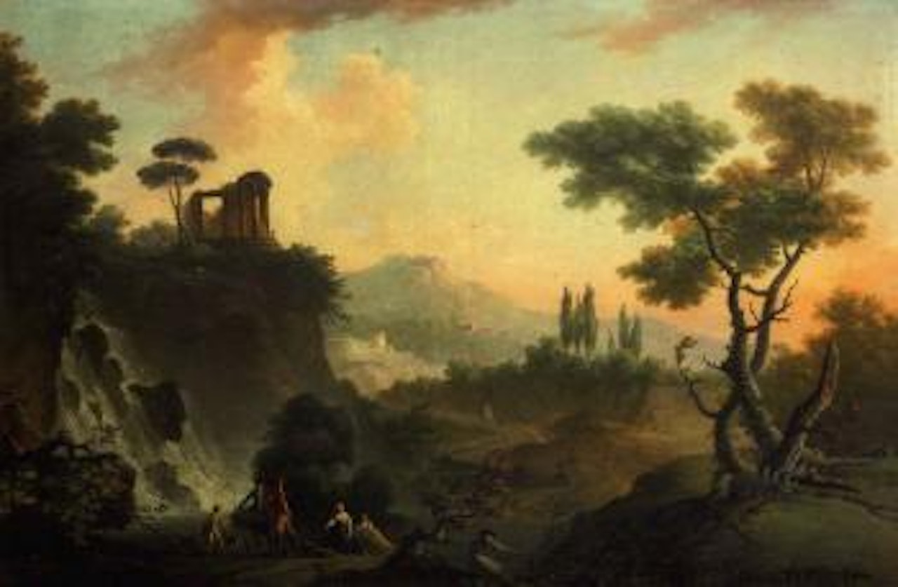 Paysage avec temple de Vesta by Charles François Grenier de Lacroix de Marseille