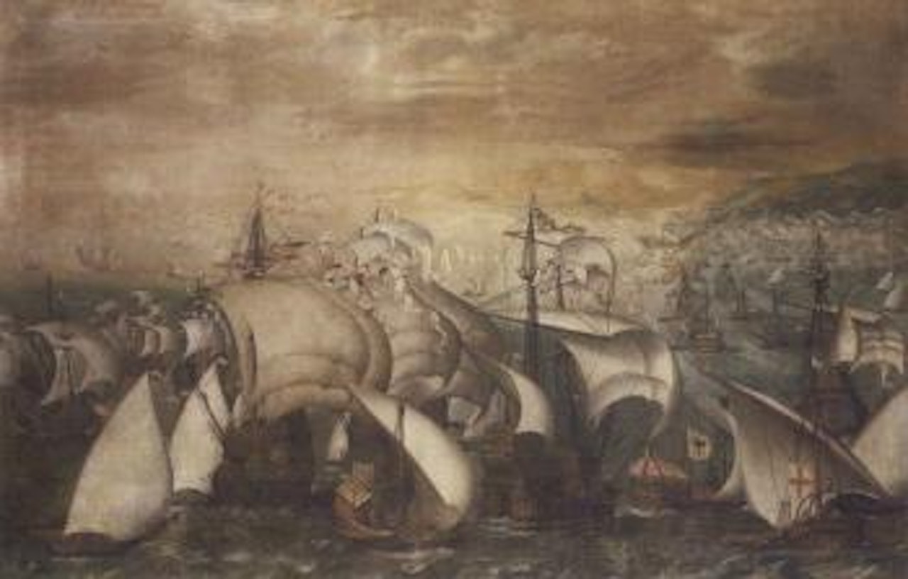 Andrea Doria with The Emperor and the Pope by Flemish School