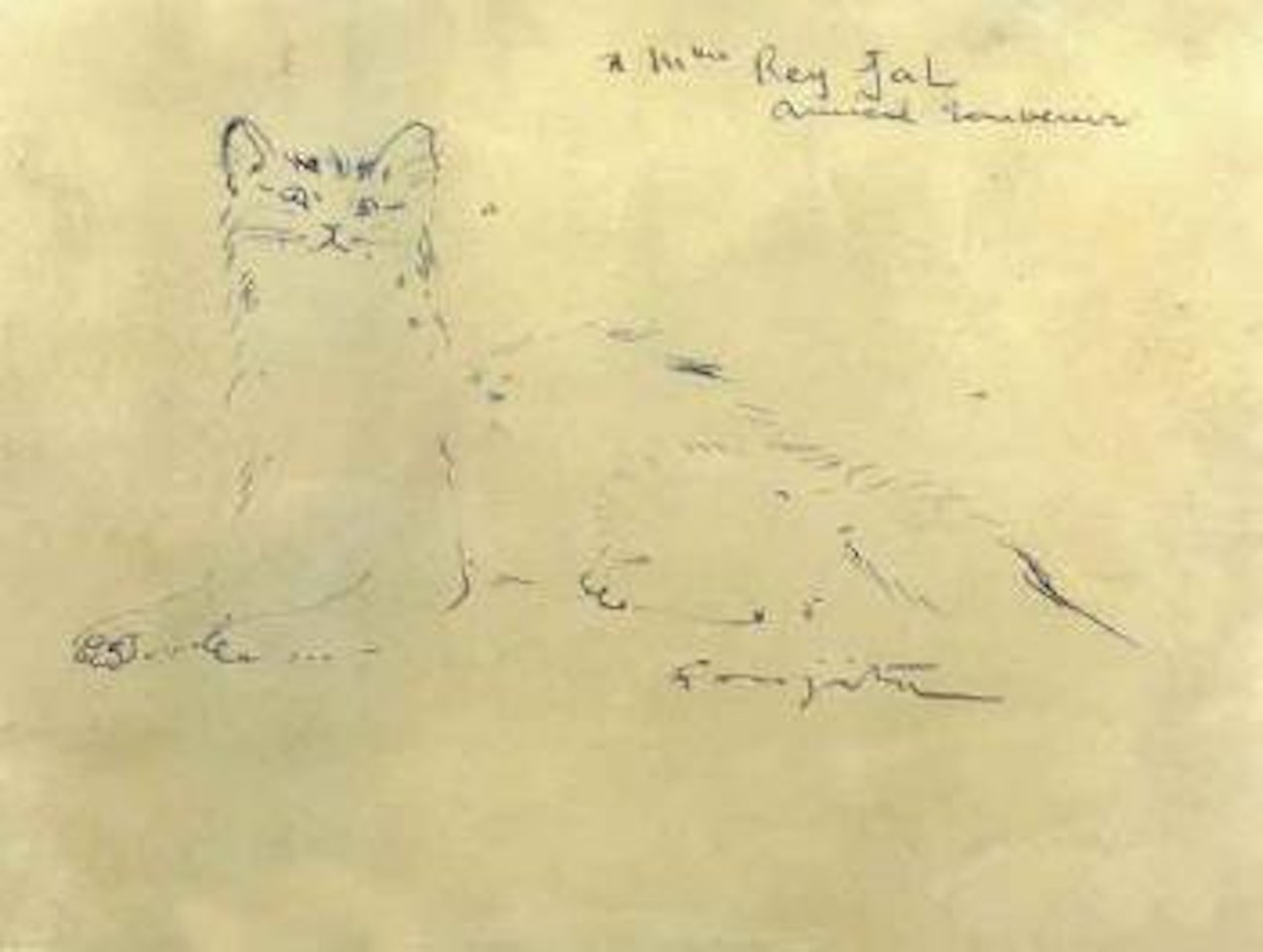 Le chat by Leonard Tsuguharu Foujita