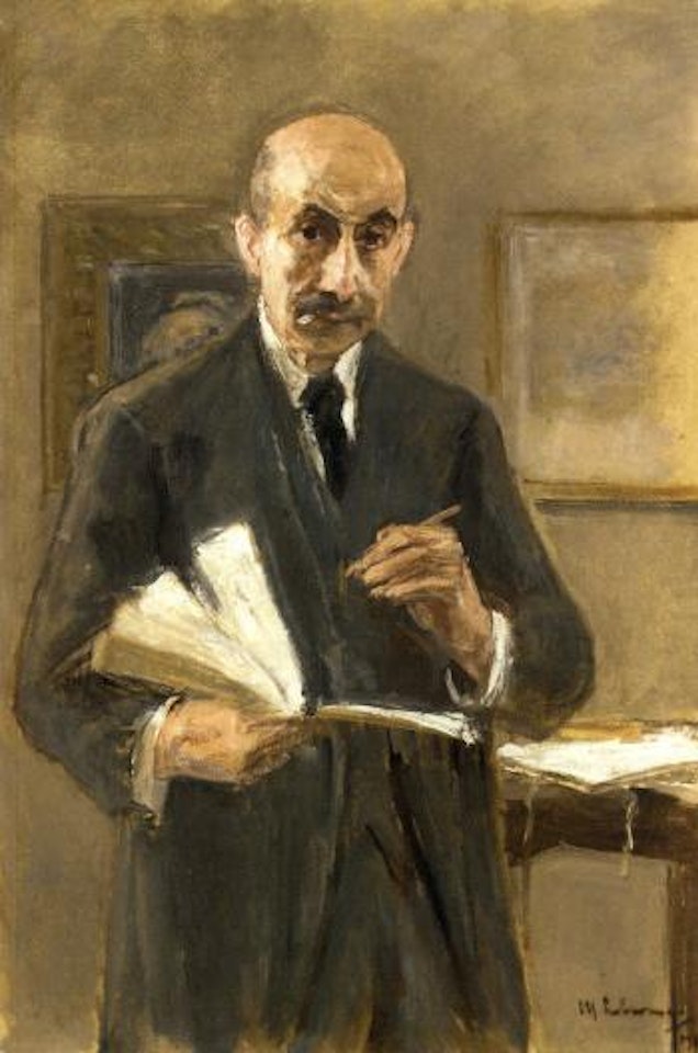 Selbstbildnis - Self portrait by Max Liebermann