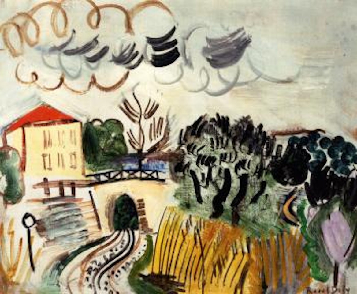 La voie ferree by Raoul Dufy
