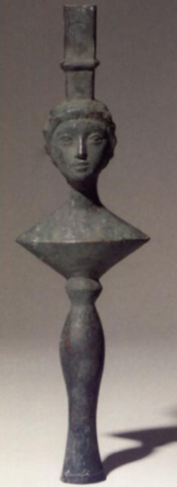 Lampe a tete de femme by Alberto Giacometti by Diego Giacometti