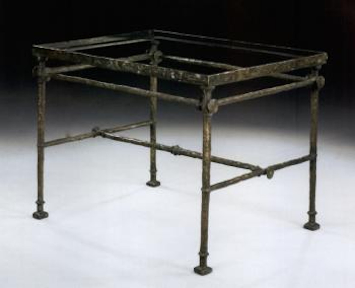 Table basse, modele aux boutons by Diego Giacometti