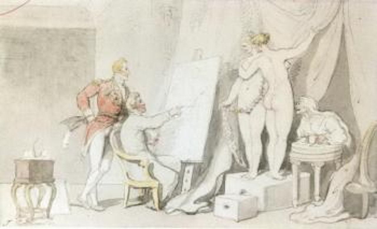 Study in life drawing by Thomas Rowlandson