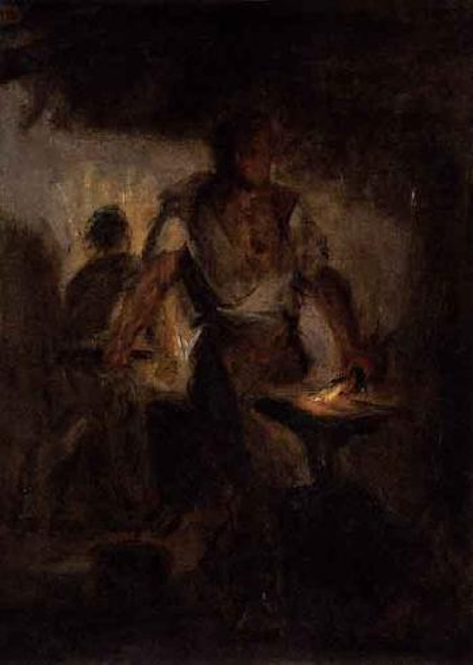 Un Forgeron by Eugene Delacroix