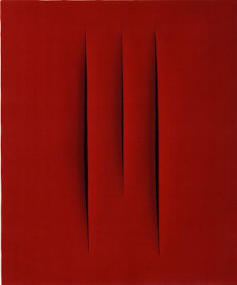 Concetto spaziale, attese by Lucio Fontana