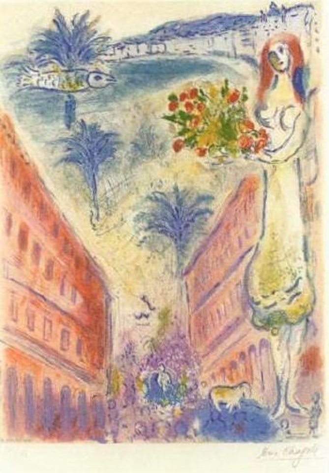 Avenue de la Victoire a Nice by Marc Chagall