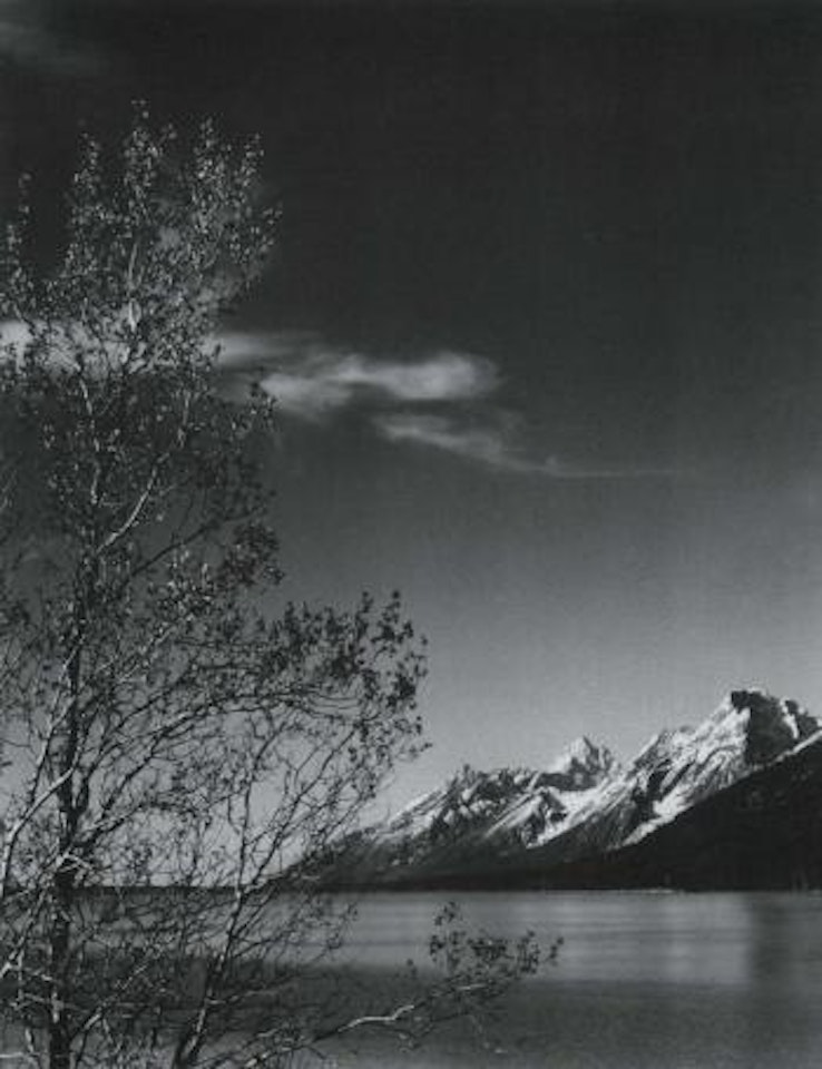 Grand Teton from Jackson Lake by Ansel Adams