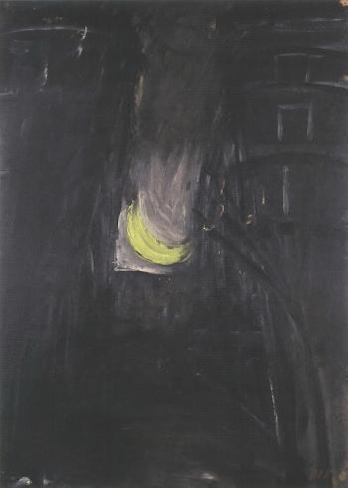 Moon over street by Otto Dix