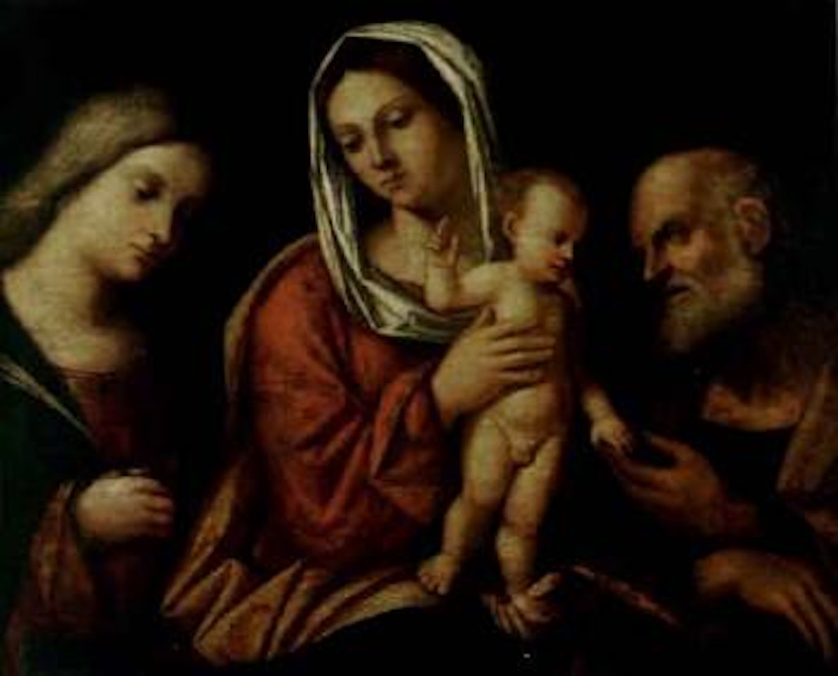 Holy Family with Saint Catherine by Venetian School