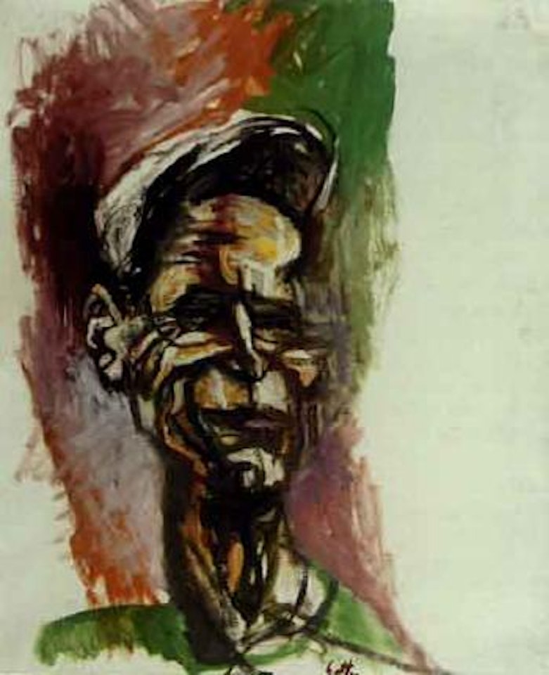 Workman smiling by Renato Guttuso