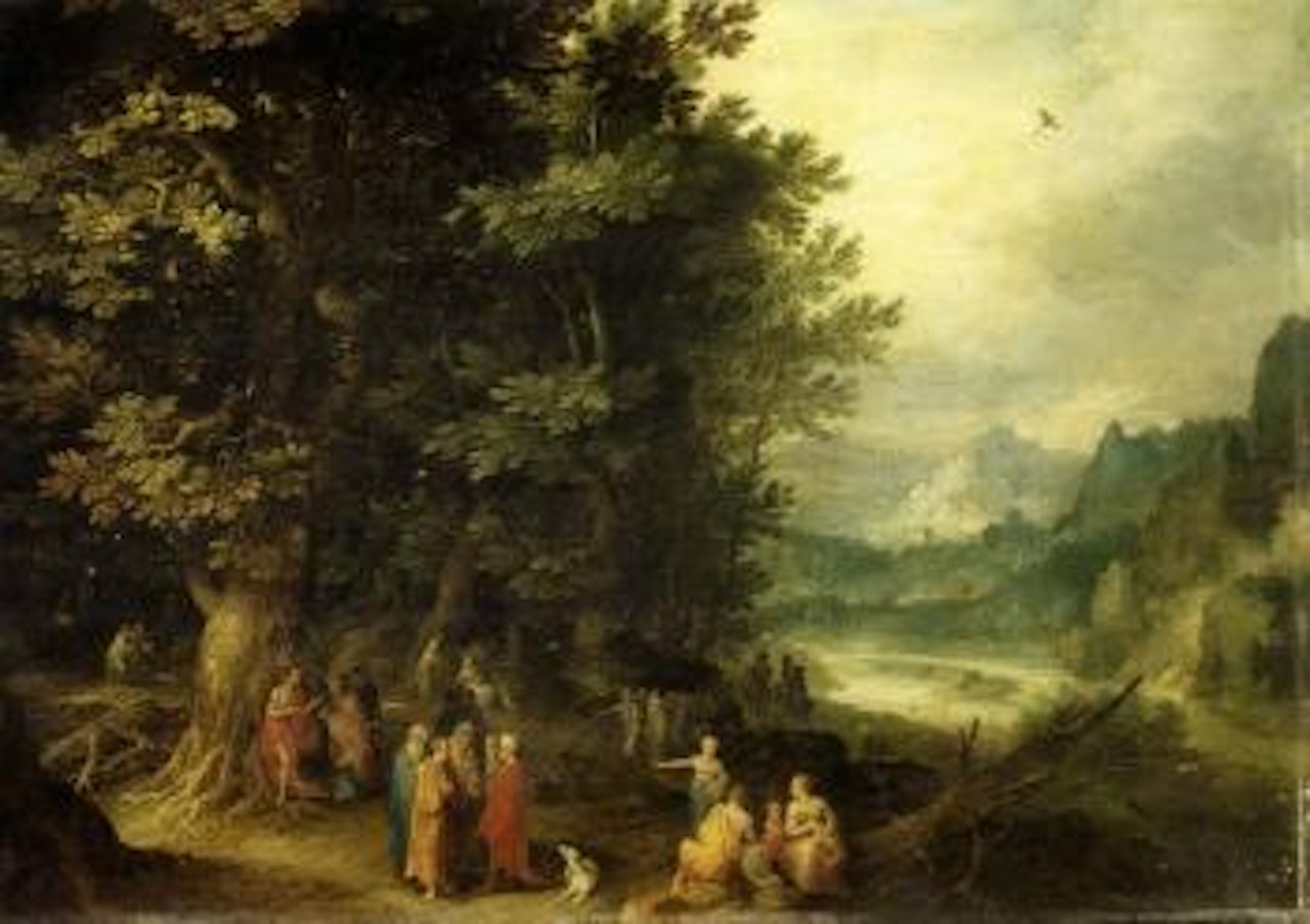 Saint John preaching in the wilderness by Jan Brueghel the Younger