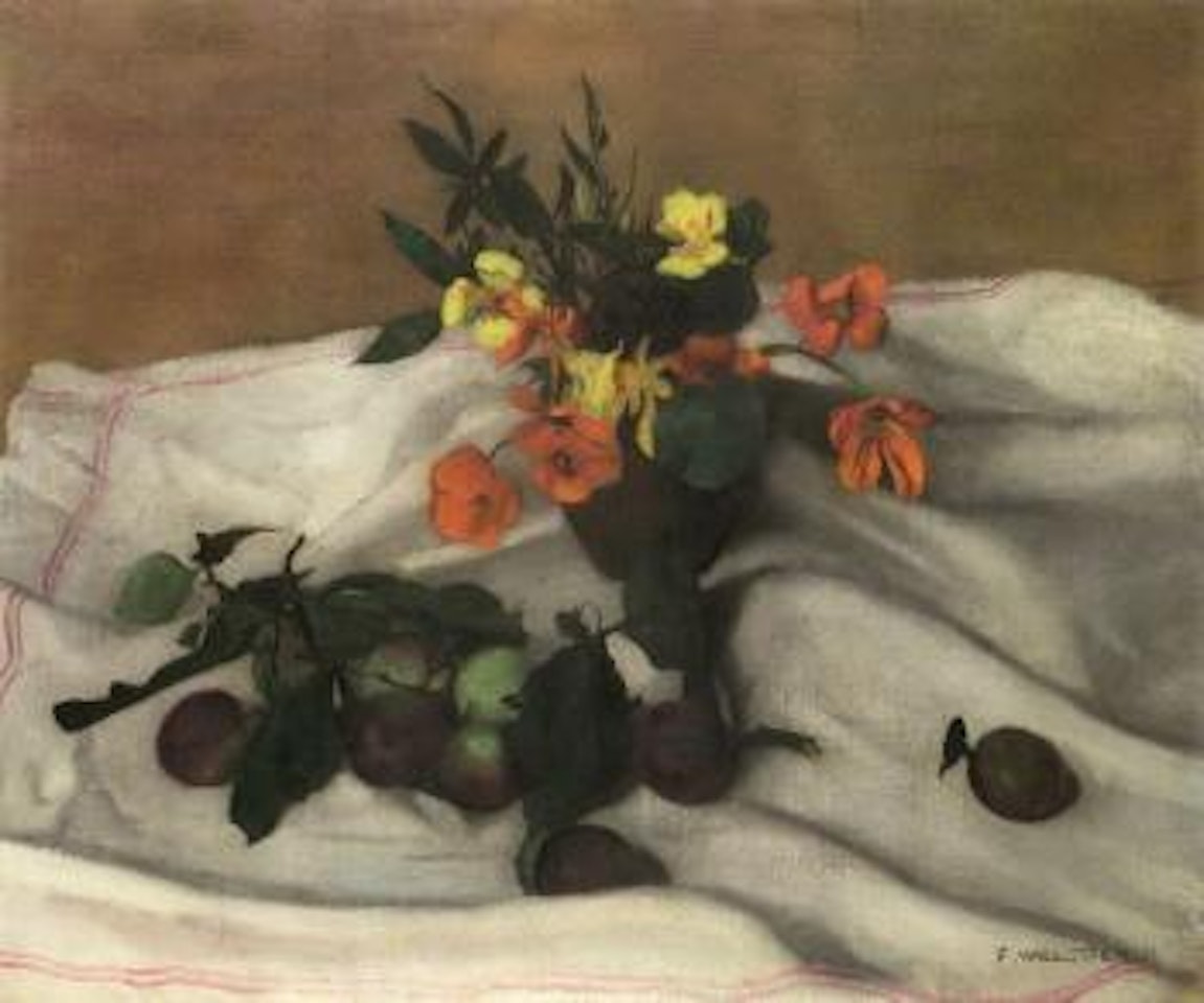 Prunes et capucines by Félix Vallotton