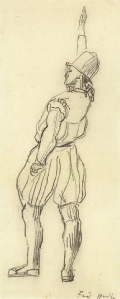 Taking an oath by Ferdinand Hodler