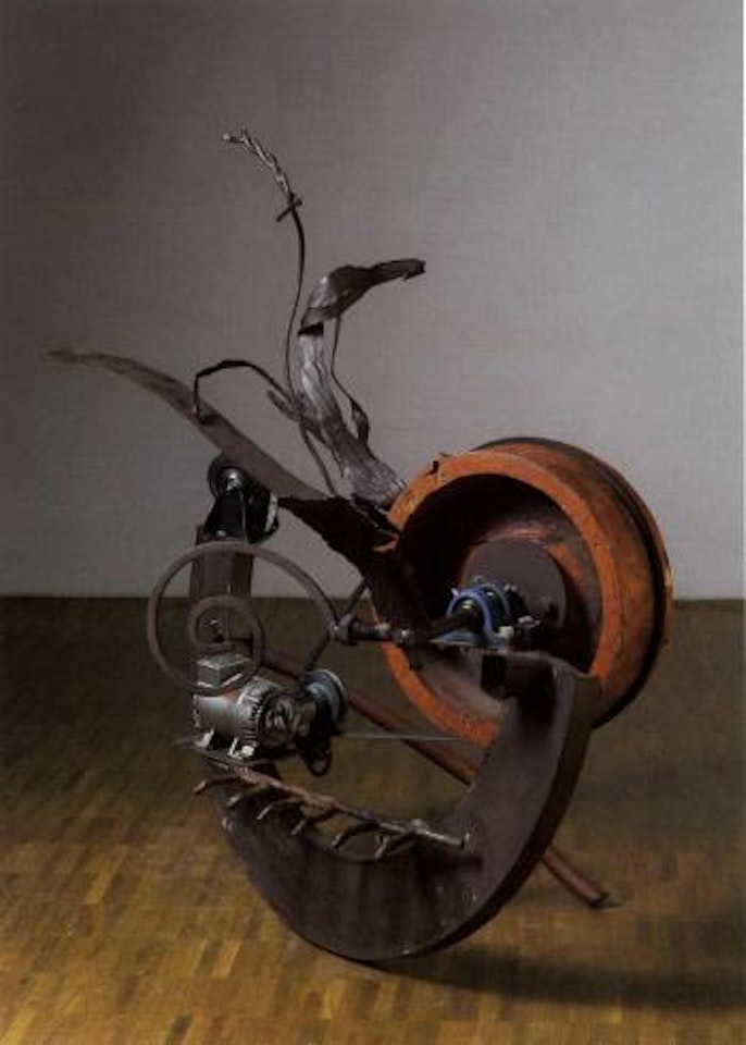 Nietzsche thinking hard by Jean Tinguely
