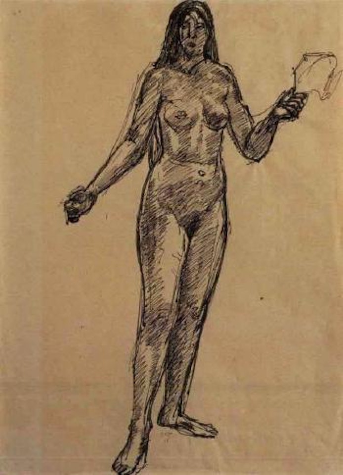 Study of Der Jungbrunnen by Cuno Amiet