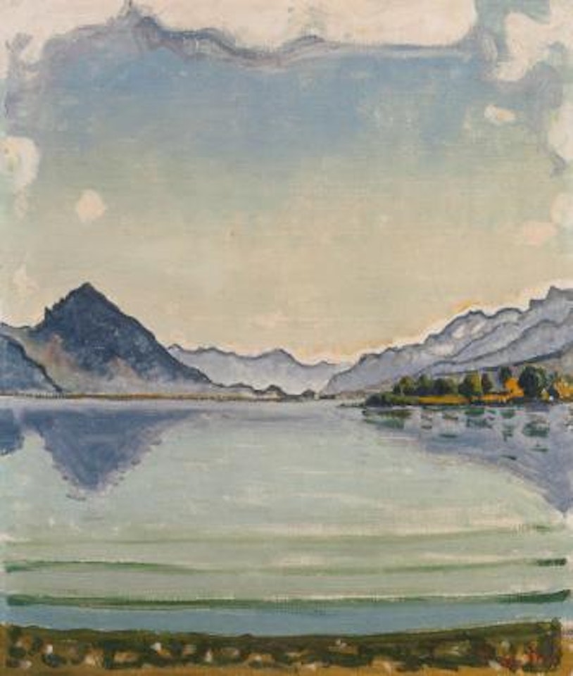 Thunersee as seen from Leissigen by Ferdinand Hodler