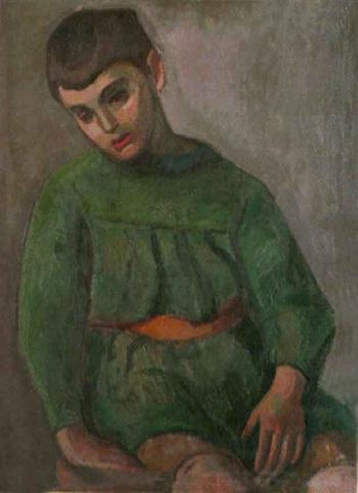 Portrait of a boy by Paul Basilius Barth