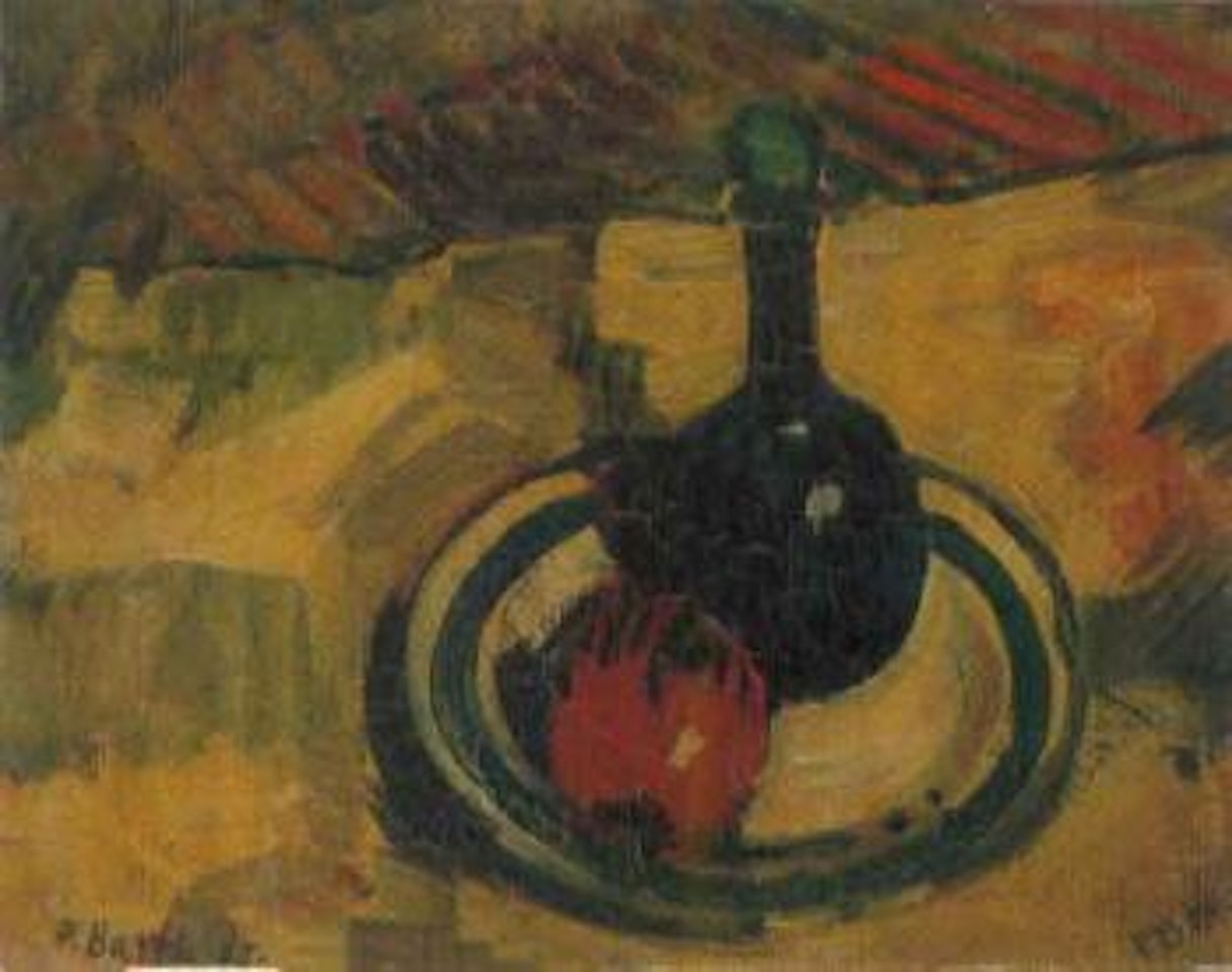 Still life with blue jug by Paul Basilius Barth