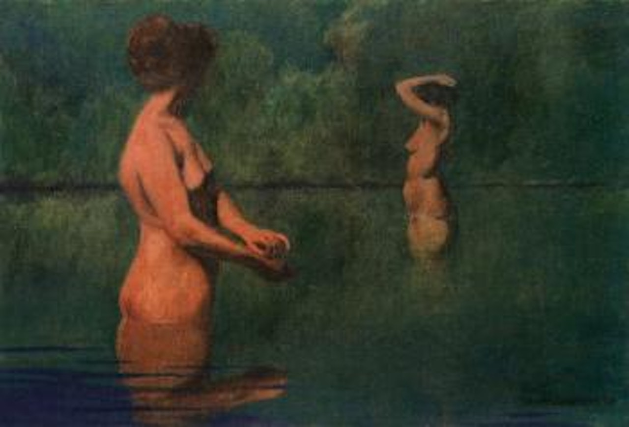 Deux femmes au bain by Félix Vallotton