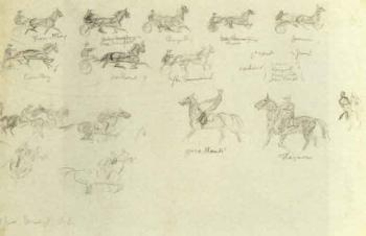 Studies of horses in motion by Otto Eerelman