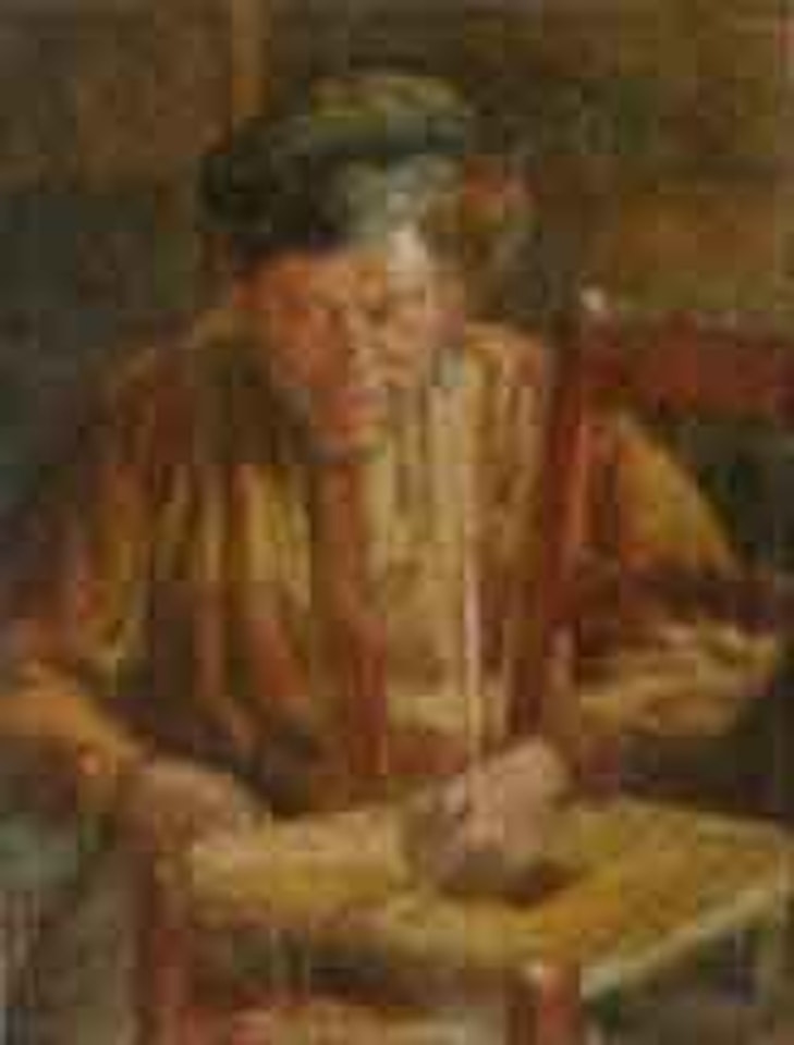 The chair-bottomer by Leo Gestel