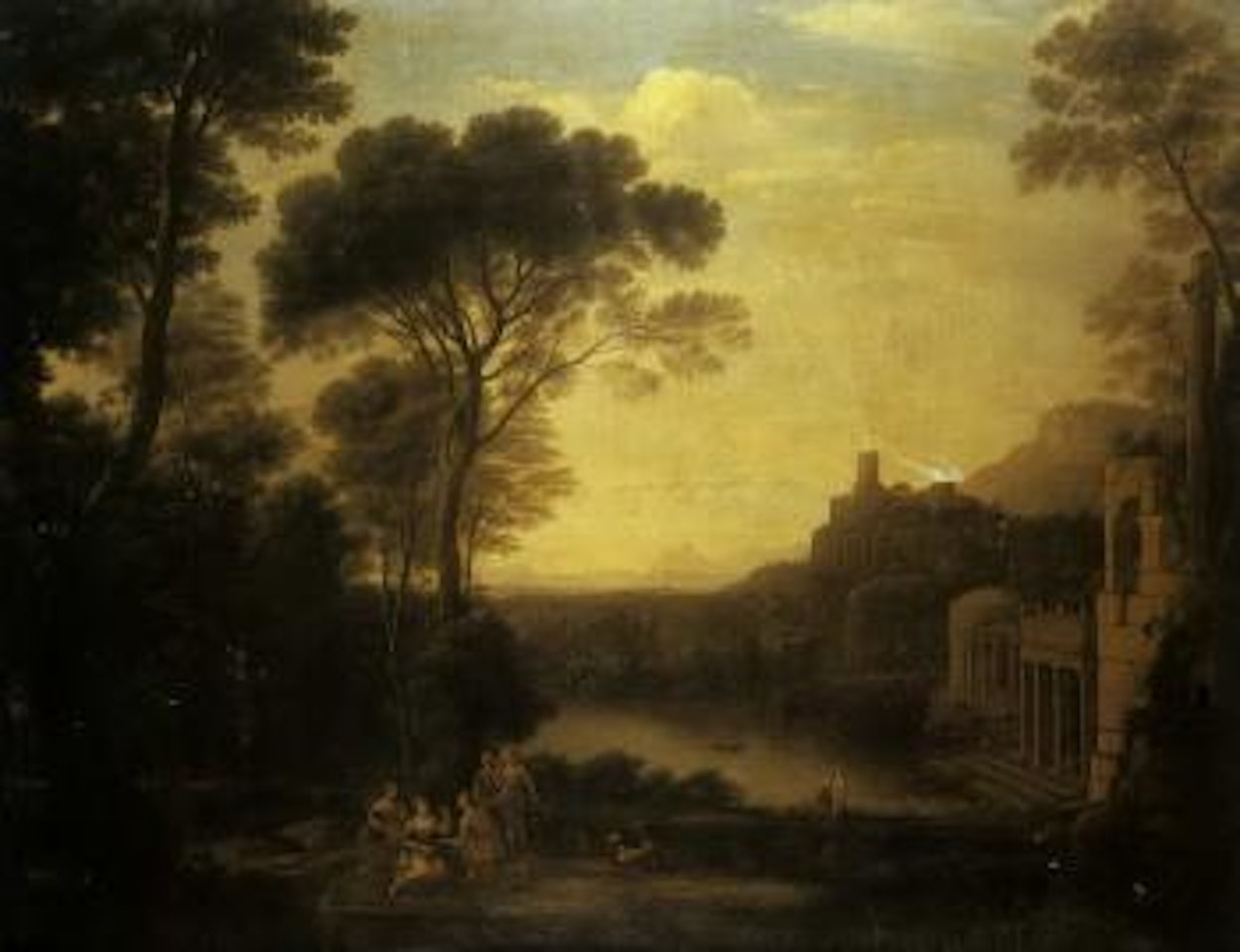Landscape with nymphs by Claude Lorrain