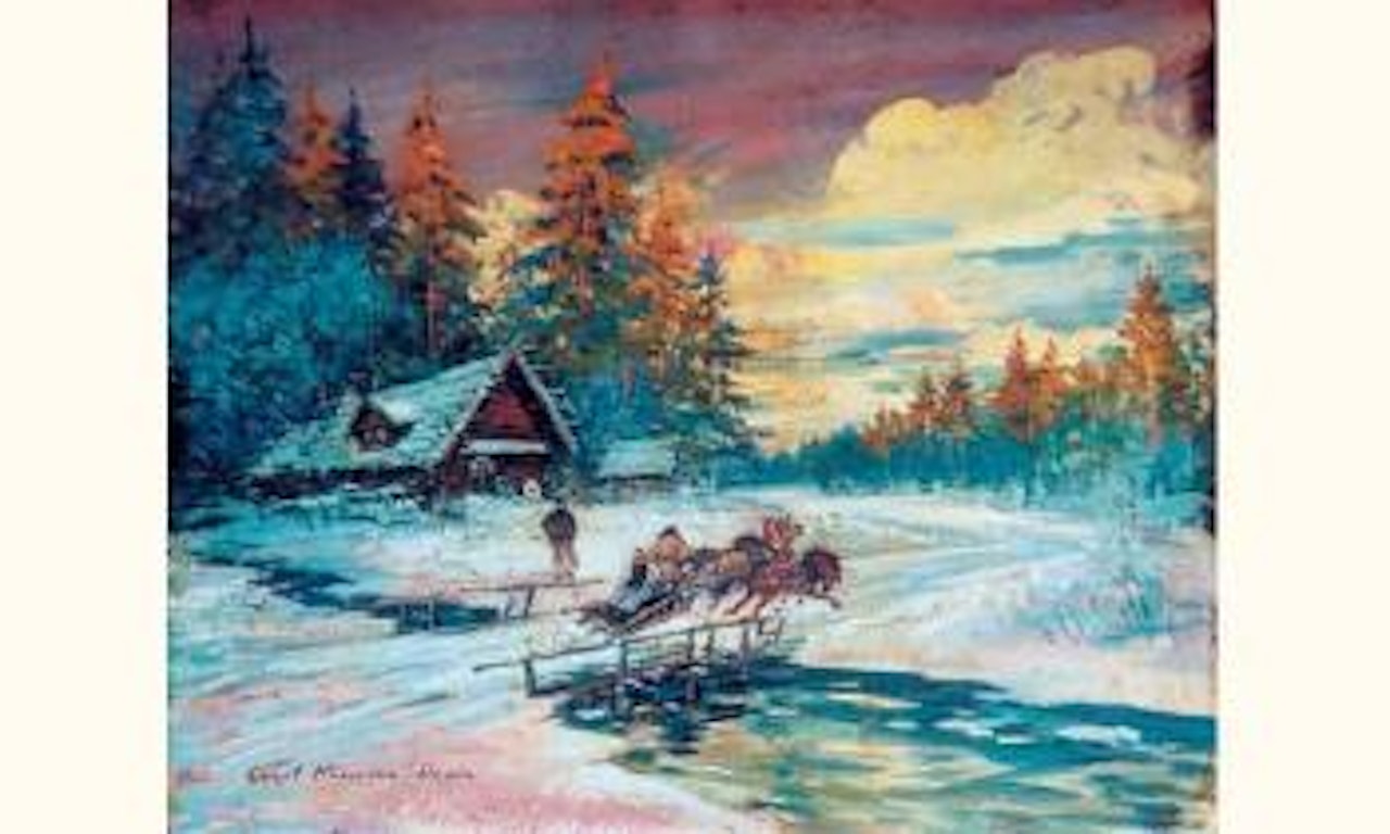 Ballade en traineaux by Konstantin Alekseevich Korovin