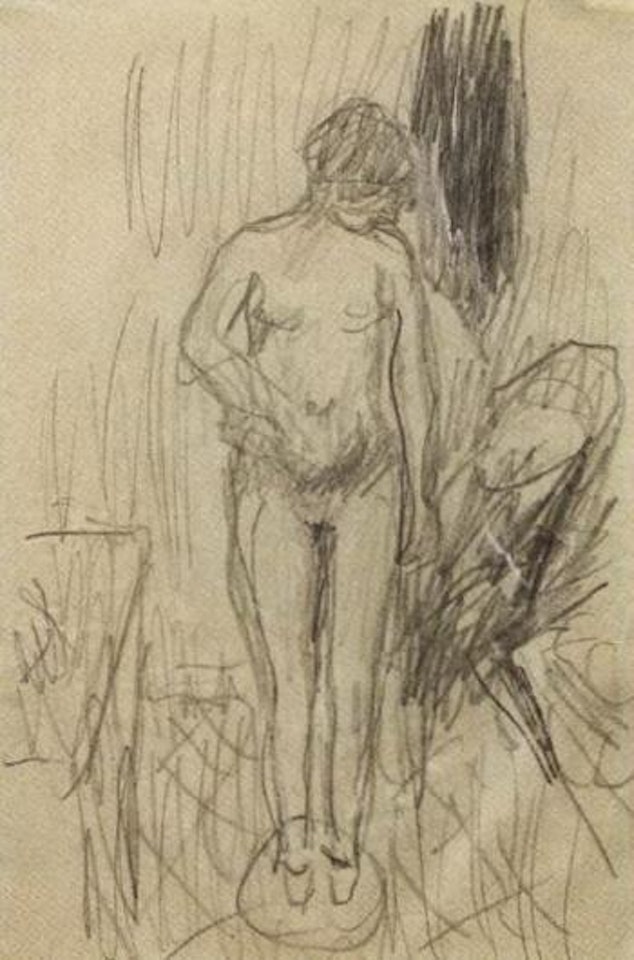 Nu au tub de face by Pierre Bonnard