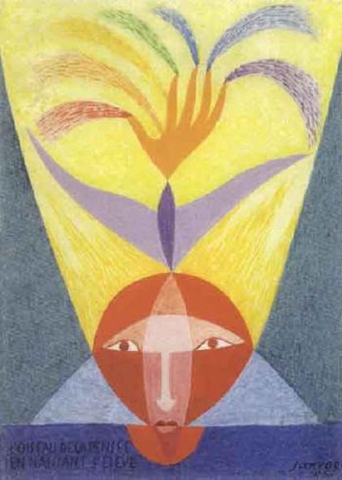 L'oiseau de la pense en naissant s'eleve by Leopold Survage